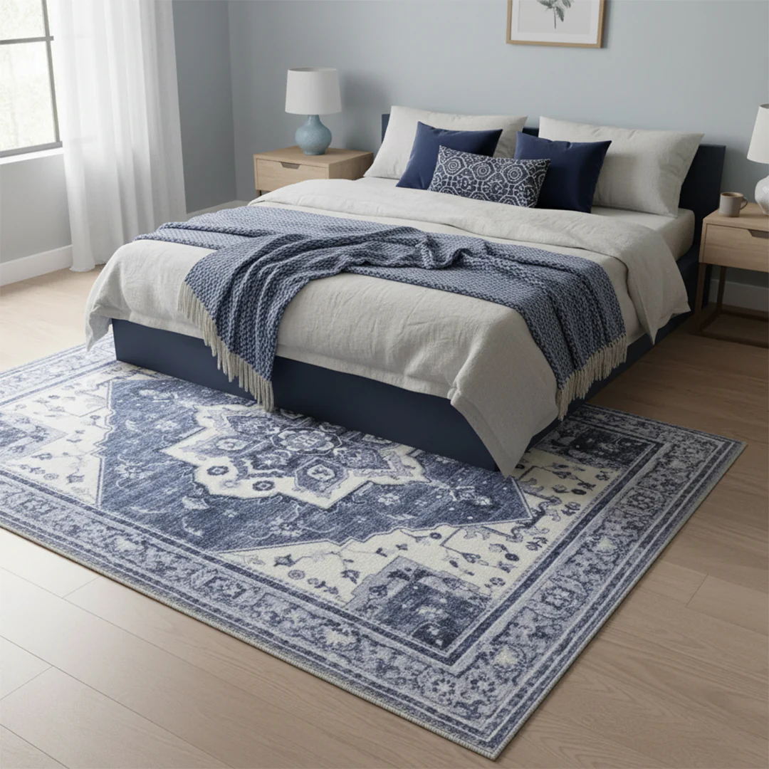 Muddy Mat® Admiral Washable Area Rugs for Living Room, Bedroom & Dining Room – Modern Soft Low Pile Non Slip Carpet – Pet Friendly Waterproof Foldable Rugs for Home - Image 3