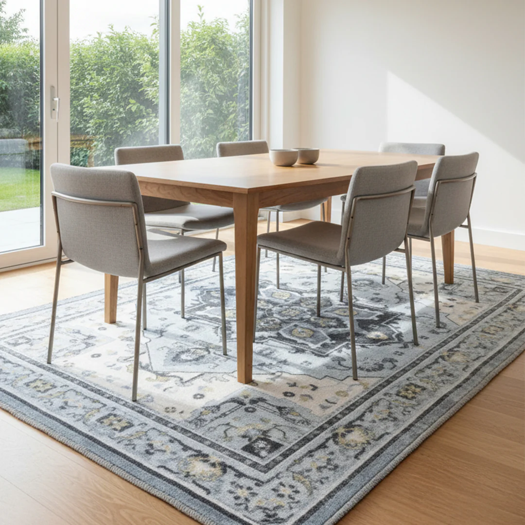 Muddy Mat® Azure Washable Area Rugs for Living Room, Bedroom & Dining Room – Modern Soft Low Pile Non Slip Carpet – Pet Friendly Waterproof Foldable Rugs for Home - Image 6