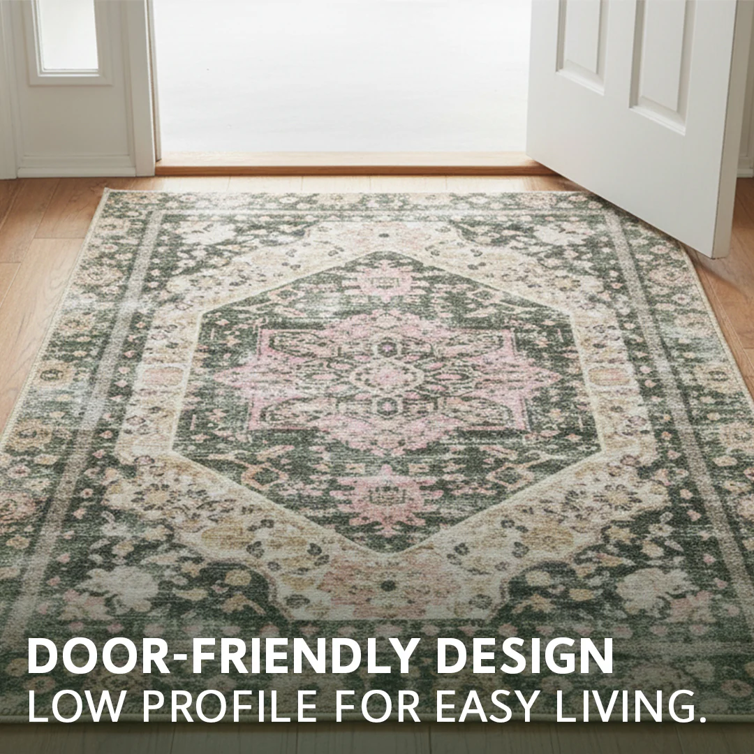 Muddy Mat® Eden Washable Area Rugs for Living Room, Bedroom & Dining Room – Modern Soft Low Pile Non Slip Carpet – Pet Friendly Waterproof Foldable Rugs for Home - Image 12