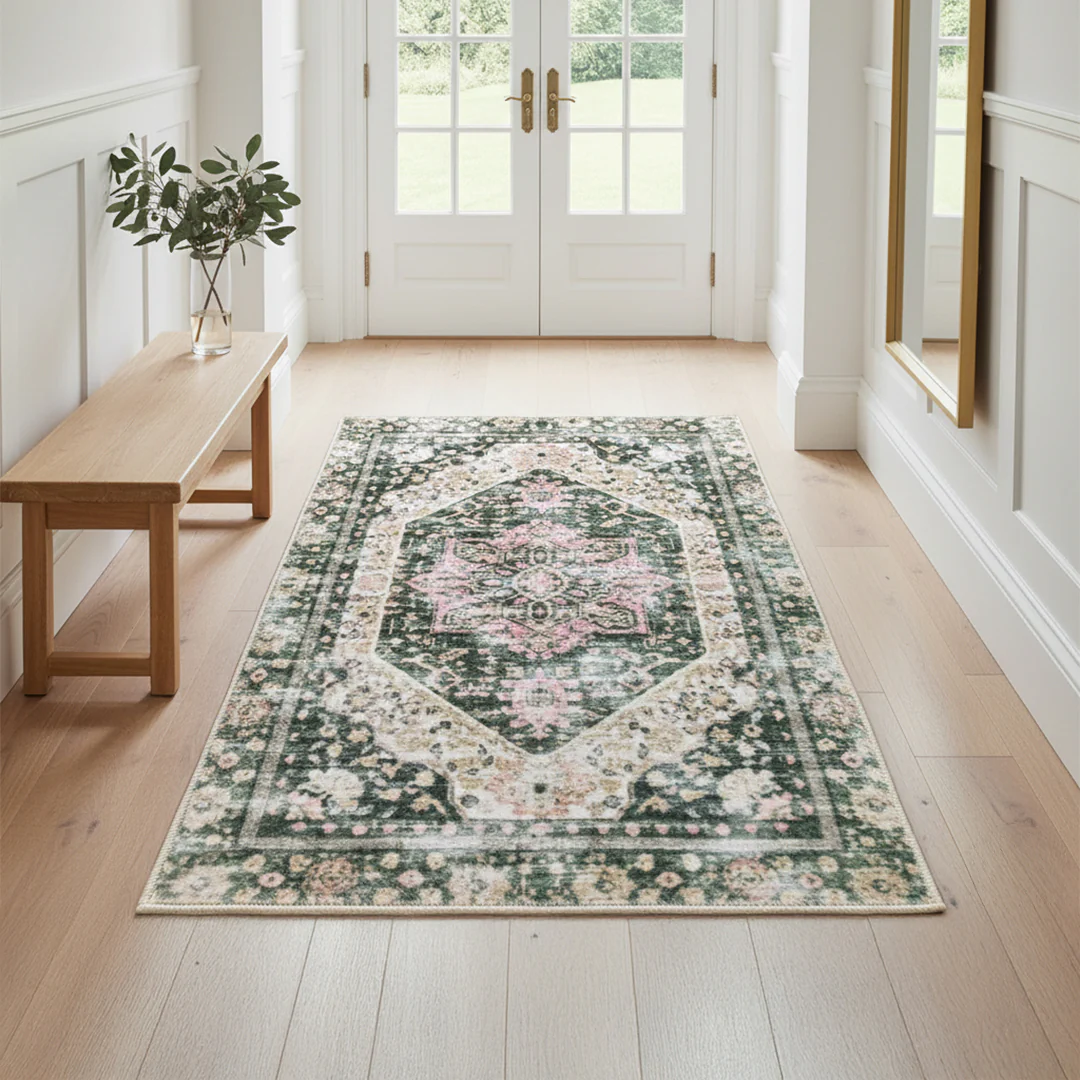 Muddy Mat® Eden Washable Area Rugs for Living Room, Bedroom & Dining Room – Modern Soft Low Pile Non Slip Carpet – Pet Friendly Waterproof Foldable Rugs for Home - Image 4