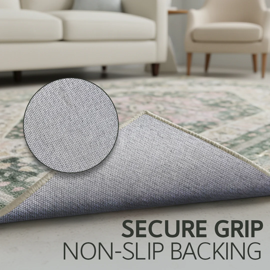 Muddy Mat® Eden Washable Area Rugs for Living Room, Bedroom & Dining Room – Modern Soft Low Pile Non Slip Carpet – Pet Friendly Waterproof Foldable Rugs for Home - Image 8