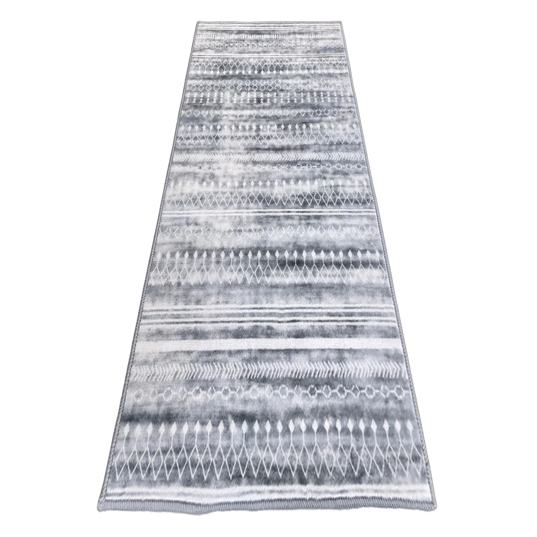 Muddy Mat® Greyline Washable Area Rugs for Living Room, Bedroom & Dining Room – Modern Soft Low Pile Non Slip Carpet – Pet Friendly Waterproof Foldable Rugs for Home - Image 10