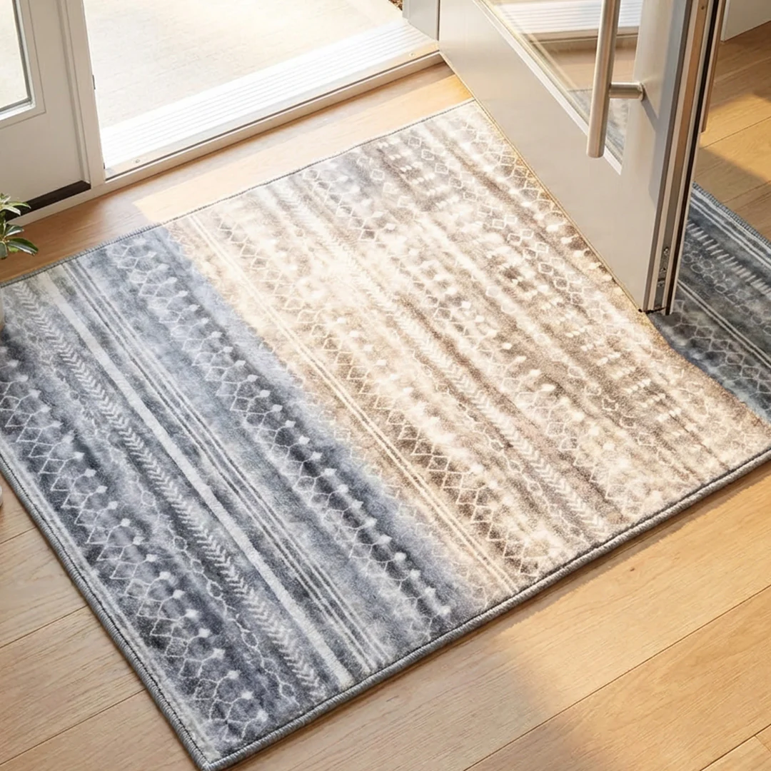 Muddy Mat® Greyline Washable Area Rugs for Living Room, Bedroom & Dining Room – Modern Soft Low Pile Non Slip Carpet – Pet Friendly Waterproof Foldable Rugs for Home - Image 17