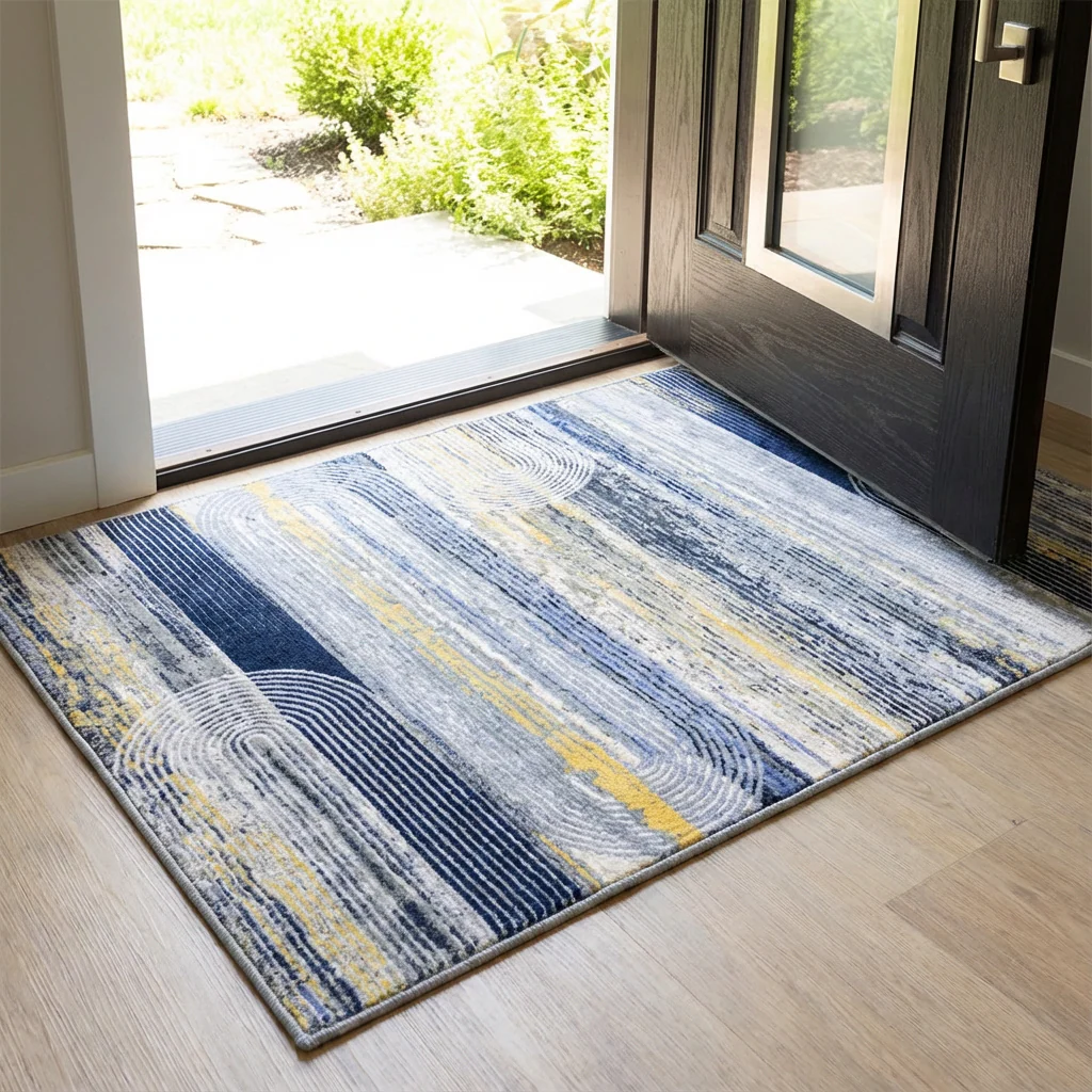 Muddy Mat® Horizon Washable Area Rugs for Living Room, Bedroom & Dining Room – Modern Soft Low Pile Non Slip Carpet – Pet Friendly Waterproof Foldable Rugs for Home - Image 15