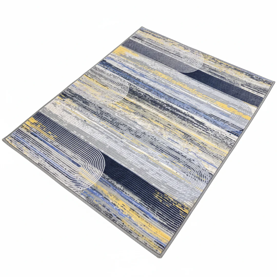 Muddy Mat® Horizon Washable Area Rugs for Living Room, Bedroom & Dining Room – Modern Soft Low Pile Non Slip Carpet – Pet Friendly Waterproof Foldable Rugs for Home - Image 5
