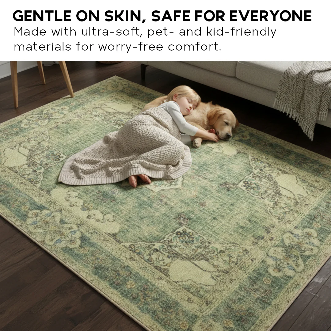 Muddy Mat® Majestic Washable Area Rugs for Living Room, Bedroom & Dining Room – Modern Soft Low Pile Non Slip Carpet – Pet Friendly Waterproof Foldable Rugs for Home - Image 11