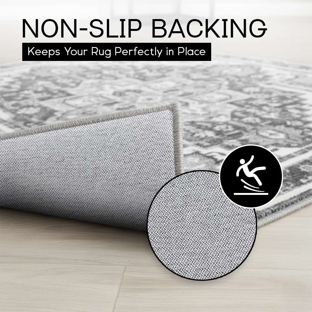 Muddy Mat® Onyx Washable Area Rugs for Living Room, Bedroom & Dining Room – Modern Soft Low Pile Non Slip Carpet – Pet Friendly Waterproof Foldable Rugs for Home - Image 9