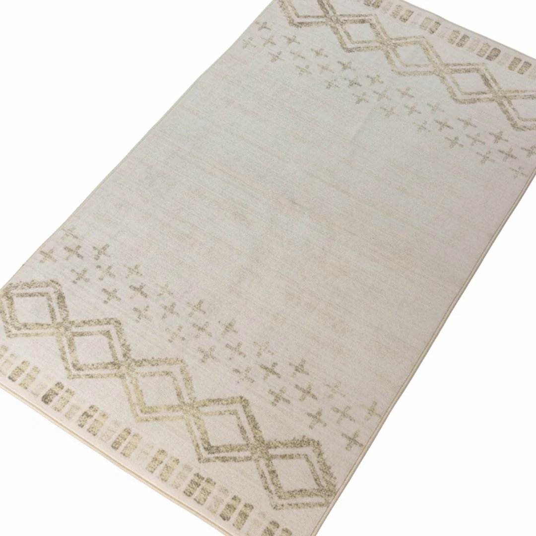 Muddy Mat® Tribal Washable Area Rugs for Living Room, Bedroom & Dining Room – Modern Soft Low Pile Non Slip Carpet – Pet Friendly Waterproof Foldable Rugs for Home - Image 4