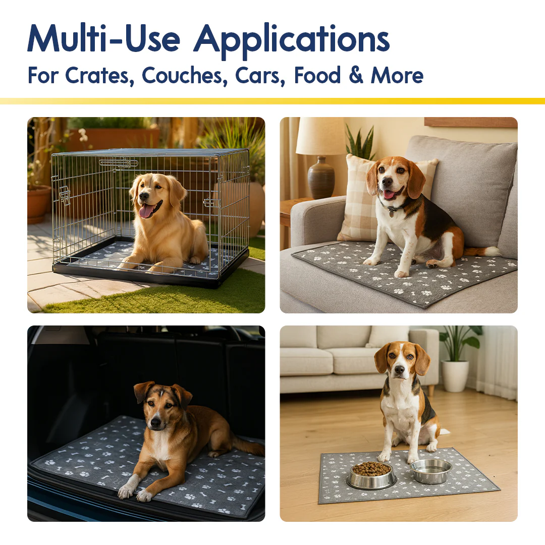 Muddy Mat® Washable Pee Pads for Dogs, Super Absorbent Reusable Puppy Pads–100% Waterproof Pee & Potty Training Pads for Pets, Non-Slip Dog Pads for Crates, Playpens and Floors - Image 20